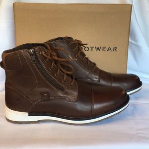 NEW! Reserved Footwear lace up mid boot in brown